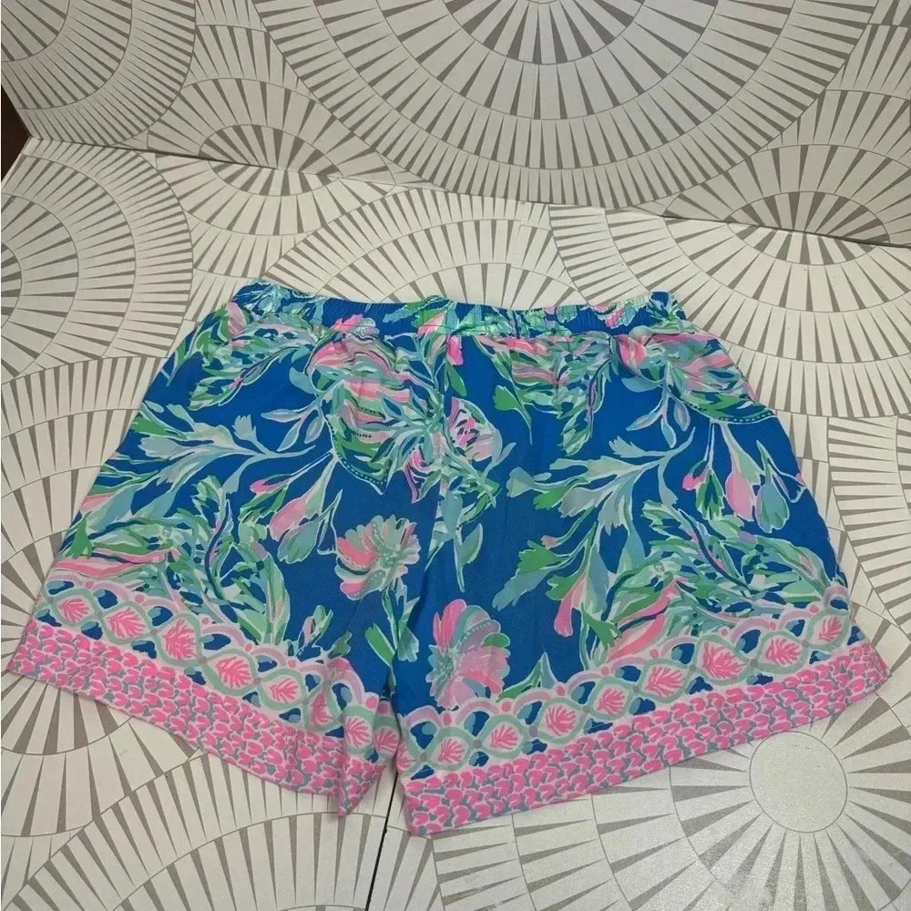 Lilly Pulitzer Women’s Katia Mid-Rise short‎ fancy fins engineered size XS